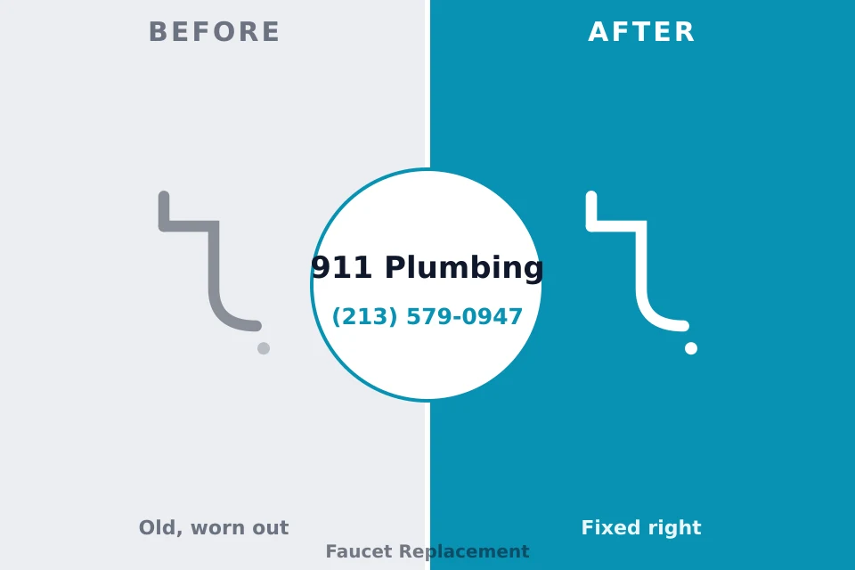 Before and after: plumbing repair Golden Meadow, LA